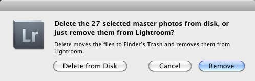 Lightroom delete dialog box