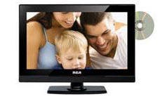 RCA 15.6 inch AC DC LED Backlit Active Matrix LCD TV DVD Player Combo
