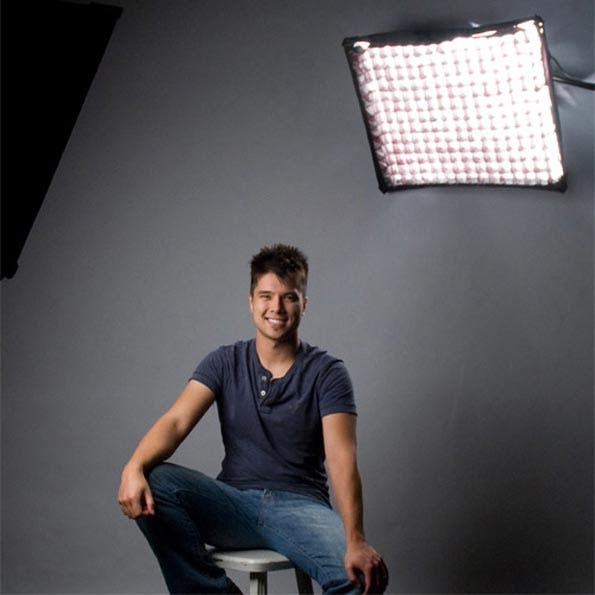 model grid softbox lighting studio