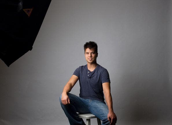 model softbox lighting studio
