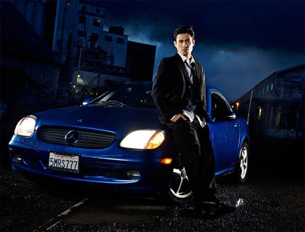 model car softbox lighting night photography