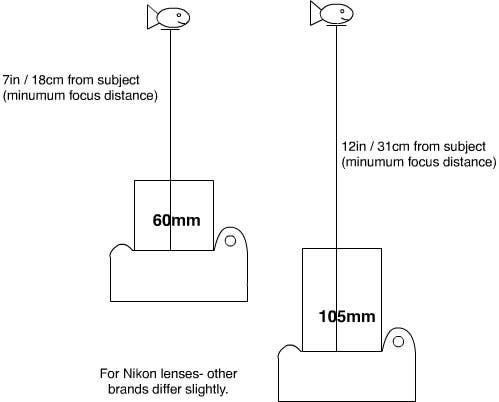Macro focal length focusing distances