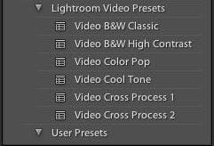 Adobe Lightroom 4 video clips