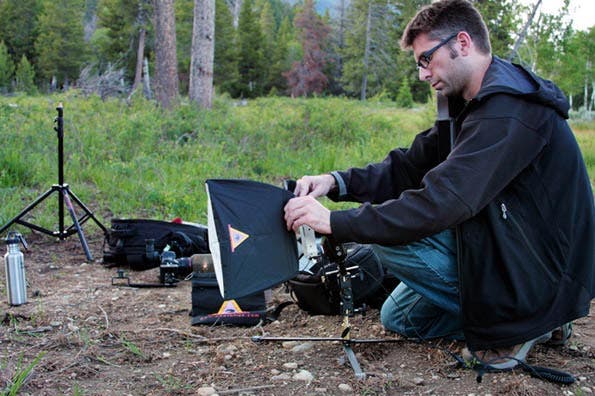 Adding a Photoflex diffuser