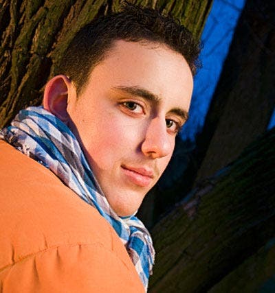 Man with a scarf