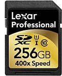 Lexar 256GB SDXC UHS-1 memory card