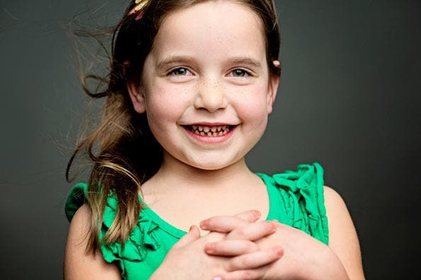 child model - continuous studio lighting