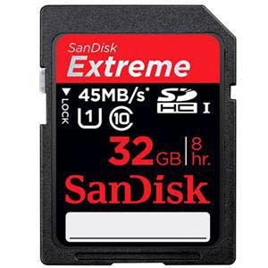32GB Class 10 Extreme SDHC Card
