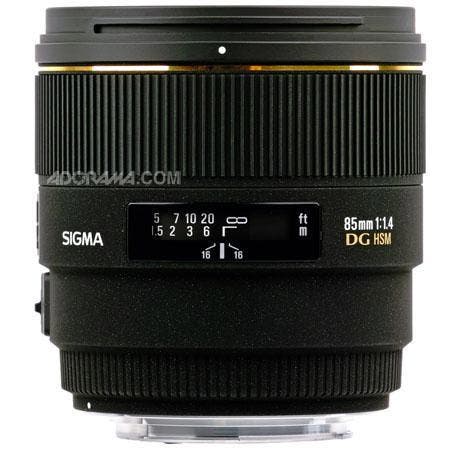 Sigma 85mm f/1.4 EX DG HSM lens for Pentax