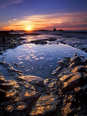 Digital SLR photo captured with natural-density filter