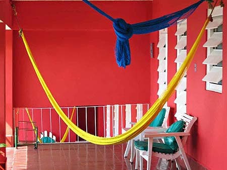 Porch with hammock