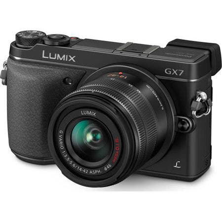 Onderhoud Haven Verplicht Lumix DMC-GX7 Mirrorless Digital Camera Body, 16 MP, Tilt-Live Viewfinder,  Full HD Video1080/60p, In-Body Stabilization, Black DMC-GX7KK