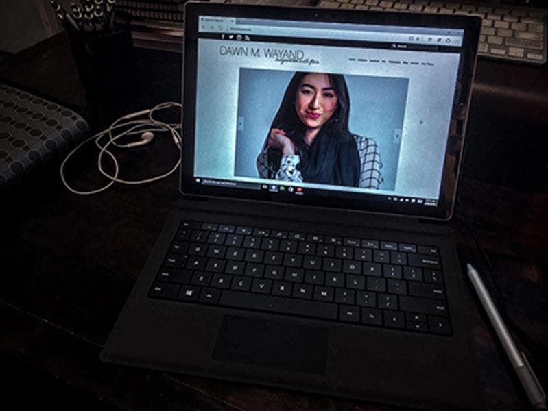 Web browser in Surface-Pro-4