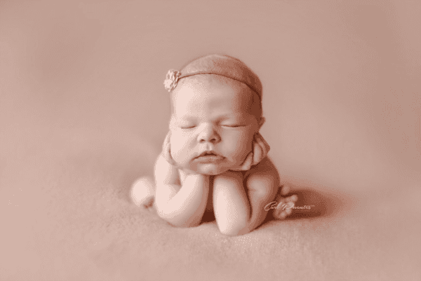 sleeping newborn baby