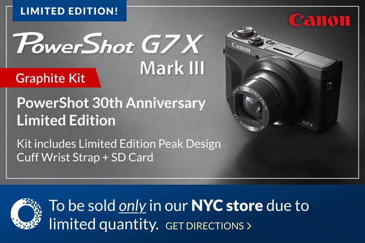 Canon PowerShot G7 X Mark III 30th Anniversary LE Graphite Digital