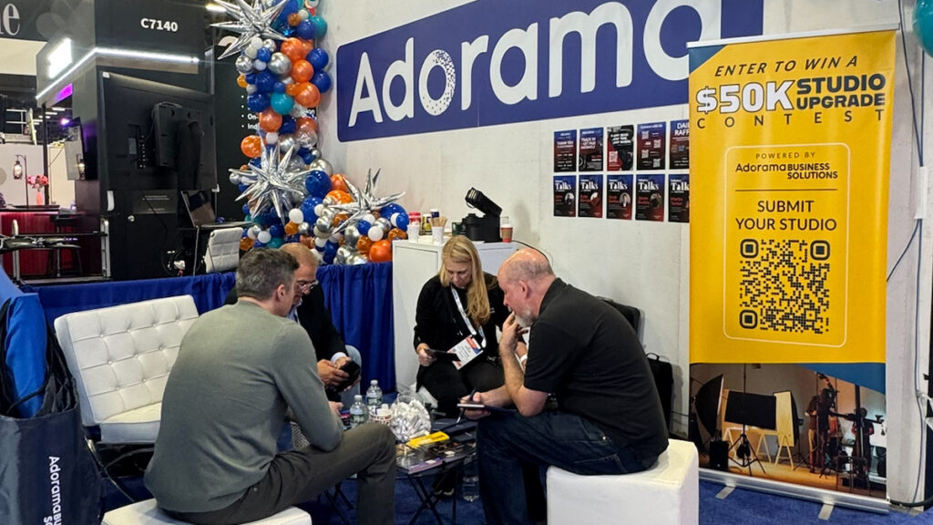 ABS team at NAB show - studio upgrade contest