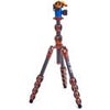3 Legged Thing Leo 2.0 5-Section Carbon Fiber Tripod with AirHed Pro Lever Ball Head, Earth Bronze & Ocean Blue Blue/Bronze