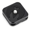 3 Legged Thing QR4-EQ 38x38mm (1.49x1.49") Quick Release Plate for Peak Design and Arca-Type Quick Releases and Devices, Orange Anodized Black
