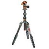 3 Legged Thing Legends Ray 5-Section Carbon Fiber Travel Tripod with AirHed Vu Ball Head, Darkness Gray