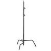 Avenger 9.8' C-Stand 30 with Detachable Base, 3 Sections, 2 Risers, Chrome Steel Black