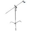 Avenger 9.8' C-Stand 30 Kit with Black A2030D Turtle Base C Stand, Extension Arm and D200 Grip Head Chrome