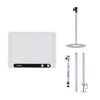 amaran Verge 26W Bi-Color LED Light Panel, Charcoal, Bundle with Base Stand and Desk Clamp Stand White