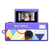 Aries Mini Keychain Camera With Flip Display - Pink Purple