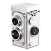 Aries RetroSnap Mini 1080P Digital Camera - Vintage Twin-Lens Style (Black) White