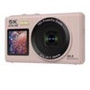 Aries SnapVlog 5K WiFi Digital Camera with Front Selfie Screen & 16X Zoom (White) Pink