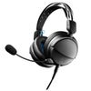 Audio-Technica ATH-GL3 High-Fidelity Closed-Back Over-Ear Wired Gaming Headset, White Black