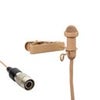 Airwave Technologies LAV-SLIMLINE+ Omni-Directional Miniature Lavalier Microphone, AT Audio Technica cW Gen 3 Compatible, Black Tan
