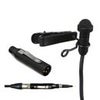 Airwave Technologies LAV-SLIMLINE+ Omni-Directional Miniature Lavalier Microphone, HW Hardwire to XLR Male Adapter, Black Black