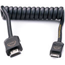 Atomos HDMI Full to HDMI Mini Coiled Cable, 30cm/12" Coiled (60cm/24" Extended)