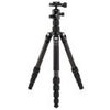 Benro Tripster 1 Series 5-Section Aluminum Travel Tripod/Monopod, Black Carbon Fiber