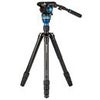 Benro A3883 4-Section Travel Angel Aero-Video Aluminum Tripod with S6PRO Video Head Aluminum