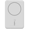 Belkin BoostCharge 7.5W 2500mAh Magnetic Wireless USB-C Portable Power Bank, White White