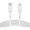 Belkin BoostCharge 3.3' USB-C to Lightning Cable, Black White