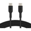 Belkin BoostCharge Braided 6.6' 60W USB-C to USB-C Cable, Black Black
