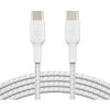Belkin BoostCharge Braided 3.3' 60W USB-C to USB-C Cable, White White