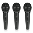 Behringer ULTRAVOICE XM1800S Handheld Microphone, 3 Pack