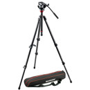 Manfrotto 755CX3 3-Section Carbon Fiber Tripod with 500 Fluid Video Head, Black