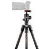 Manfrotto Befree GT 4-Section Carbon Fiber Travel Tripod with 496 Ball Head, Black Carbon Fiber