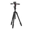 Manfrotto Befree GT PRO 4-Section Carbon Fiber Travel Tripod with 3-Way Pan/Tilt Head, Black Aluminum