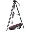 Manfrotto MVT502AM 3-Section Aluminum Twin Leg Video Tripod with 500 Fluid Video Head and Side Lock Aluminum