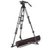 Manfrotto 3-Section Carbon Fiber Twin Leg Tripod with Nitrotech 612 Fluid Video Head and Ground Spreader Carbon Fiber