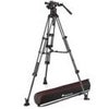 Manfrotto Nitrotech 612 Series Fluid Video Head with 645 FAST Twin Leg Carbon Fiber Tripod & Mid-Level Spreader Carbon Fiber
