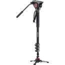 Manfrotto XPRO Monopod+ 4-Section Aluminum Monopod with Fluid Video Head