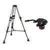 Manfrotto 645 Fast Twin Leg 3-Sections Carbon Fiber Tripod with Mid-Level Spreader, Bundle with 504X Fluid Video Head Carbon Fiber