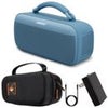 Bose SoundLink Max Bluetooth Speaker + Hard Shell Travel Case and USB Plug and AUX Cable Blue Dusk