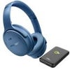 Bose QuietComfort Wireless Noise Cancelling Over-Ear Headphones, Moonstone Blue With Power Bank Blue Dusk